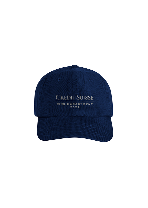 “Credit Suisse Risk Management” Organic Courdroy Cap