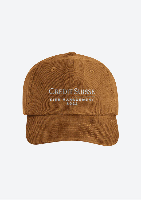 “Credit Suisse Risk Management” Organic Courdroy Cap