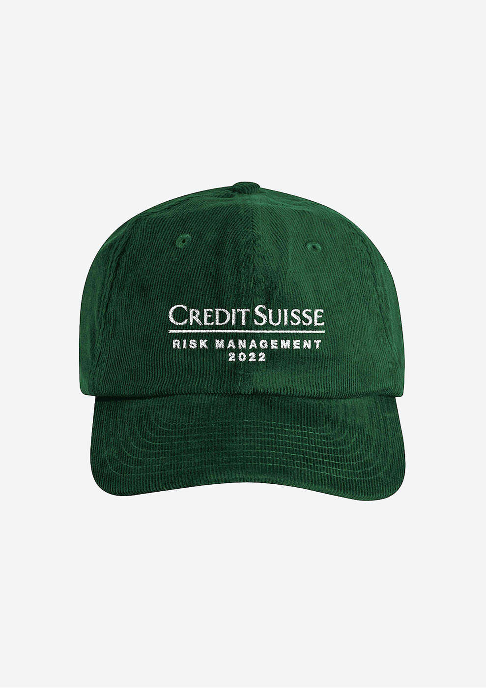 “Credit Suisse Risk Management” Organic Courdroy Cap