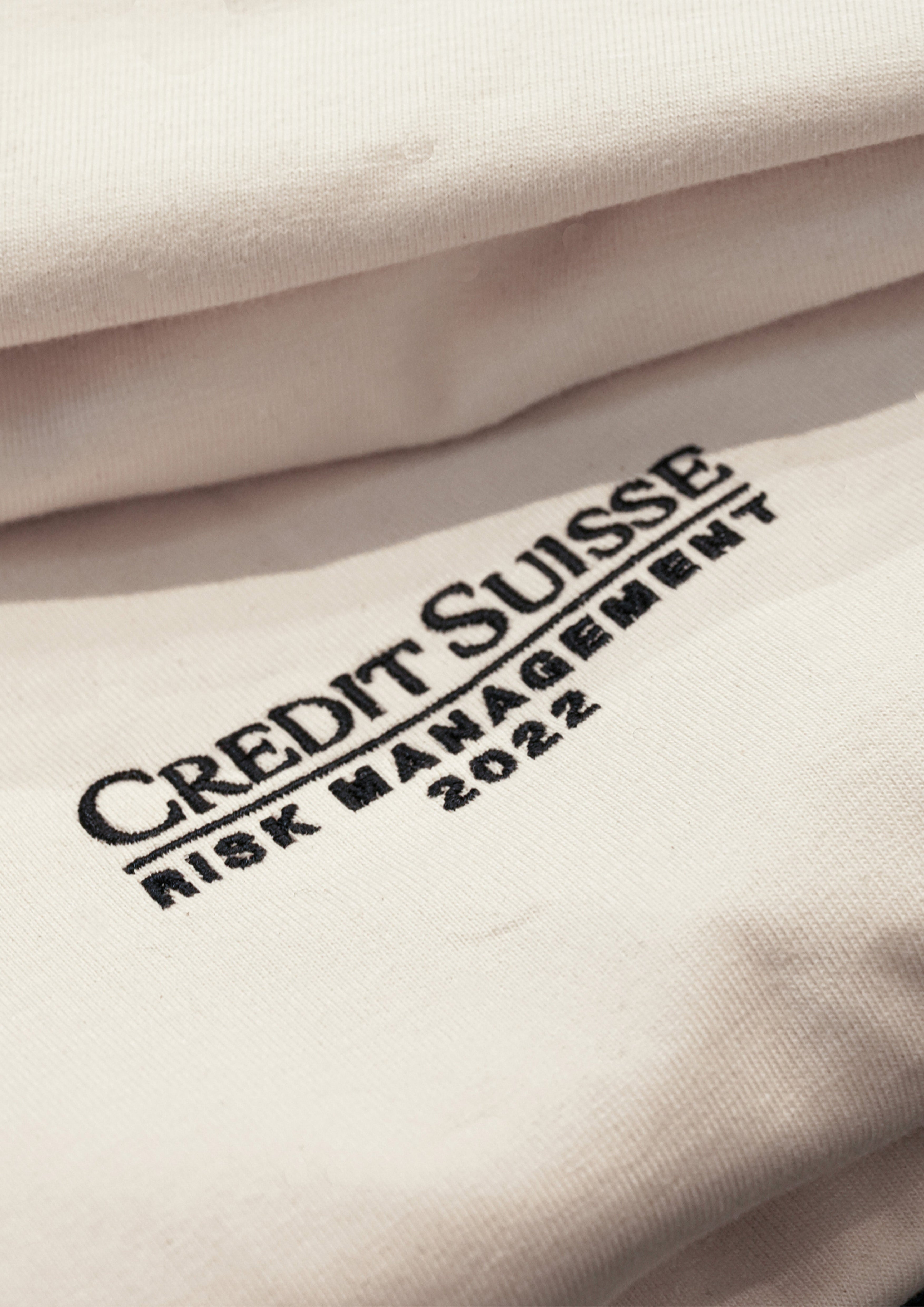 «CS Risk Management» Stickerei Super oversize tee