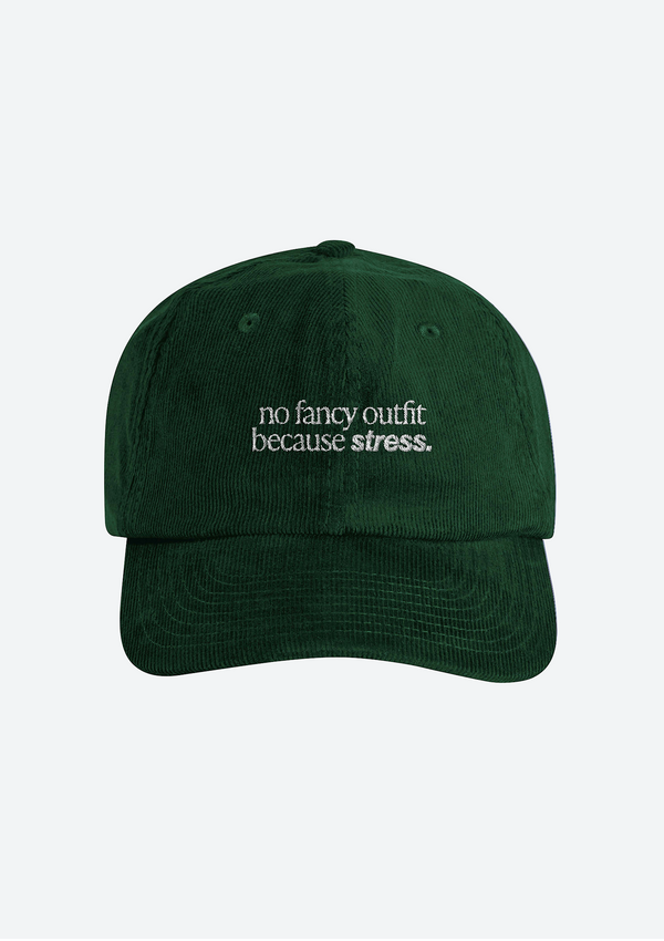 "No Fancy Outfit" Courdroy Cap