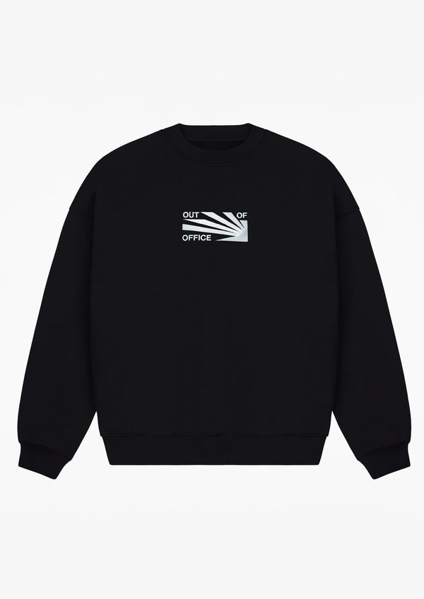 "Out Of Office" Embroided Heavy Weight Sweater