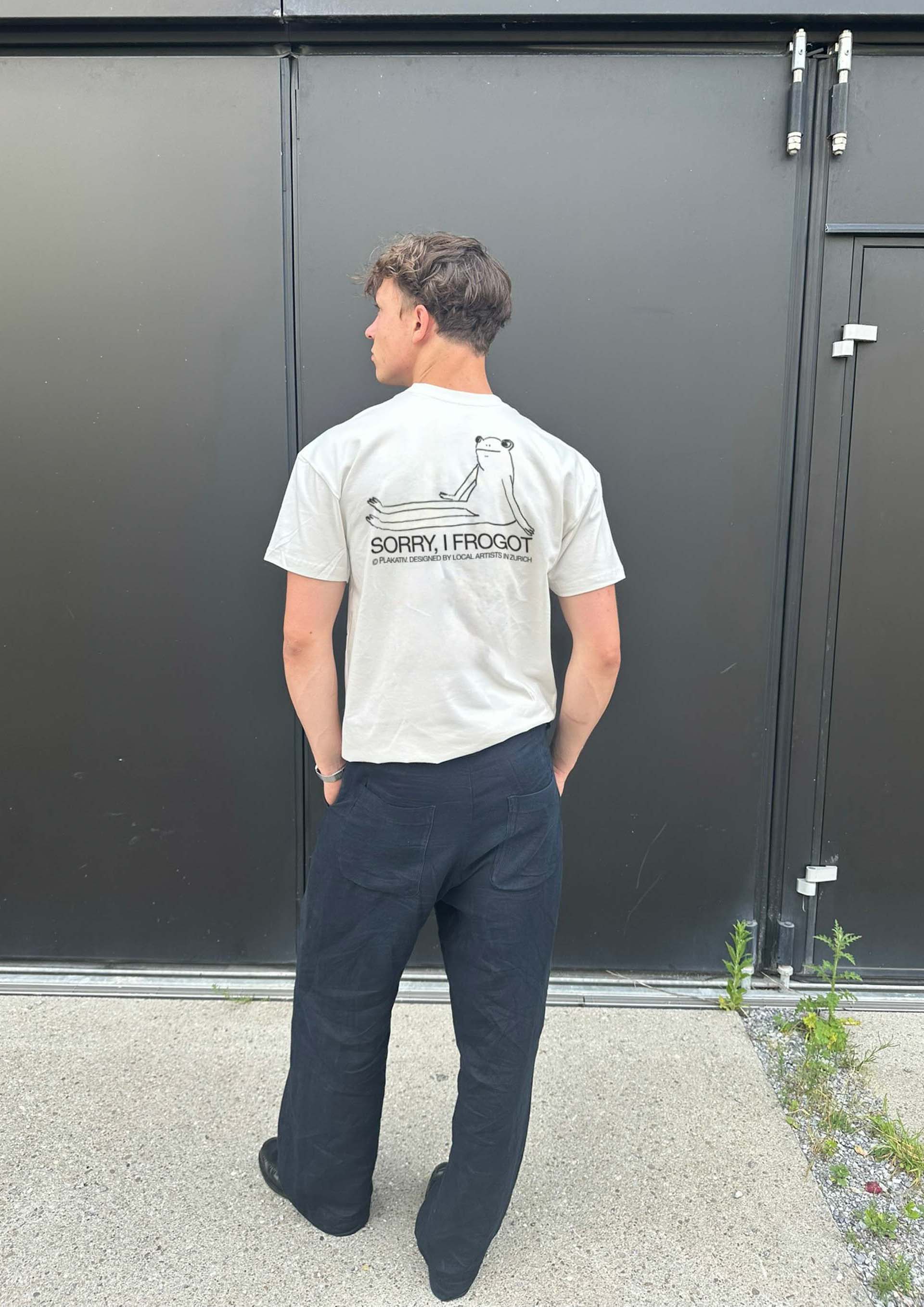 «Sorry, I forgot» Backprint Heavy weight tee White
