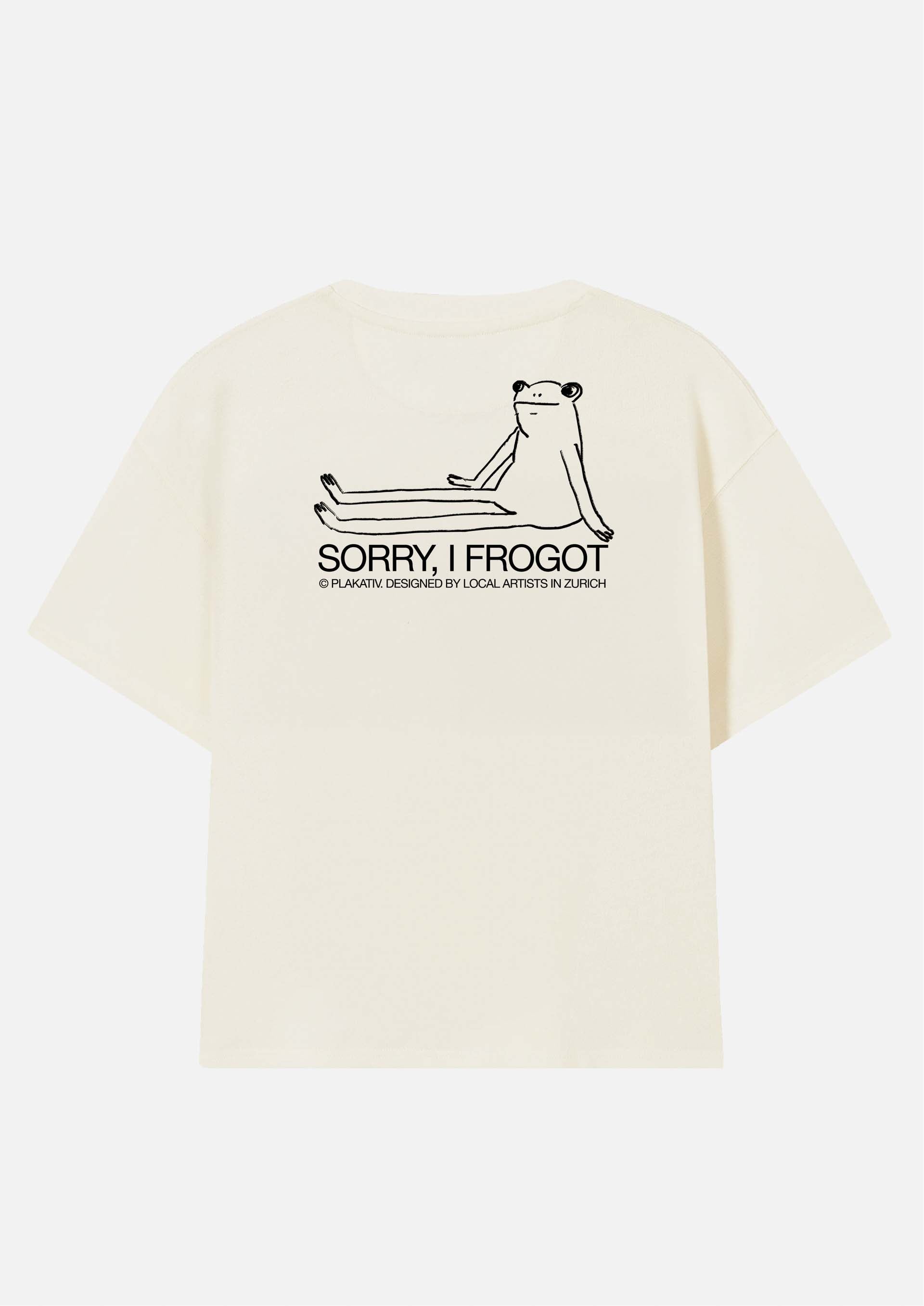 «Sorry, I forgot» Backprint Heavy weight tee White