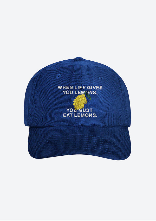 «When life gives you lemons» Courdroy Cap