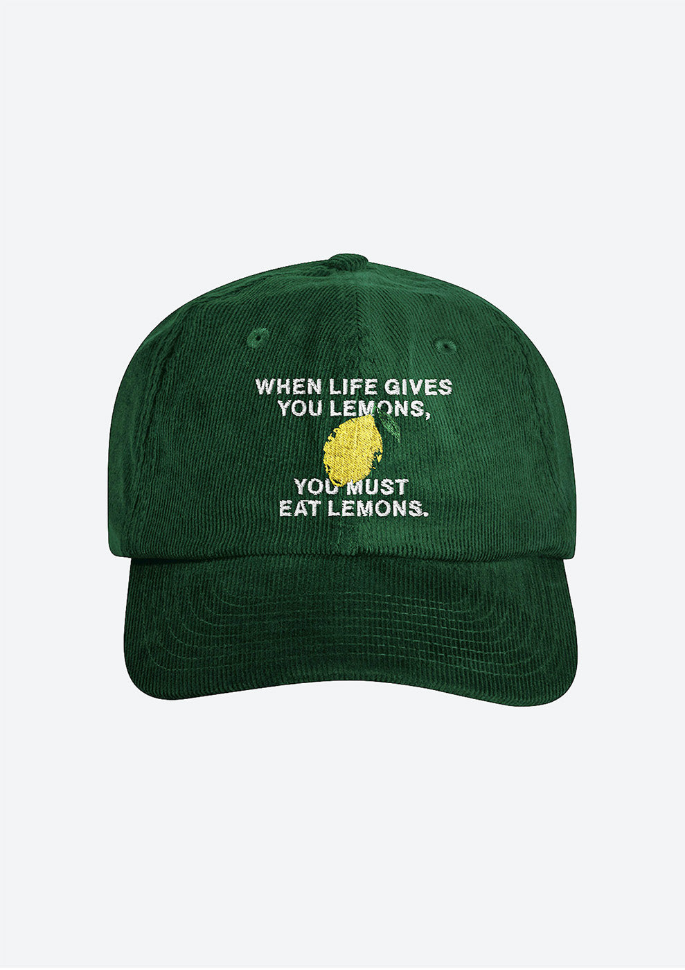 «When life gives you lemons» Courdroy Cap