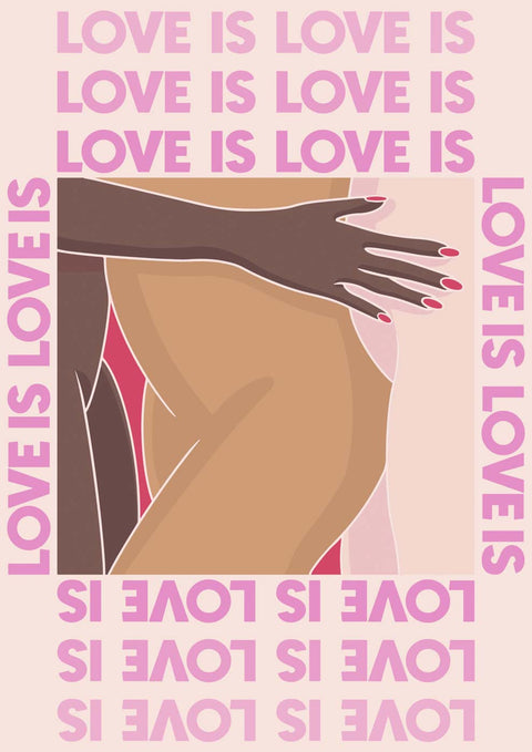 LoveIsLove ist LoveIsLove ist LoveIsLove ist Gleichheit ist LoveIsLove ist Liebe ist Akzeptanz ist LoveIsLove.