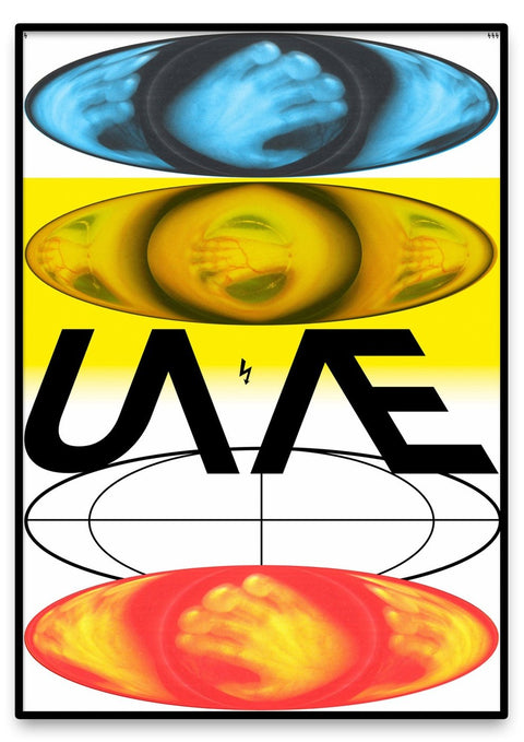 Ein Poster mit individuellem Ausdruck „Universal Ideas“ von Alessio Borando mit dem Wort „Anatomie“ im Pop-Art-Stil.
