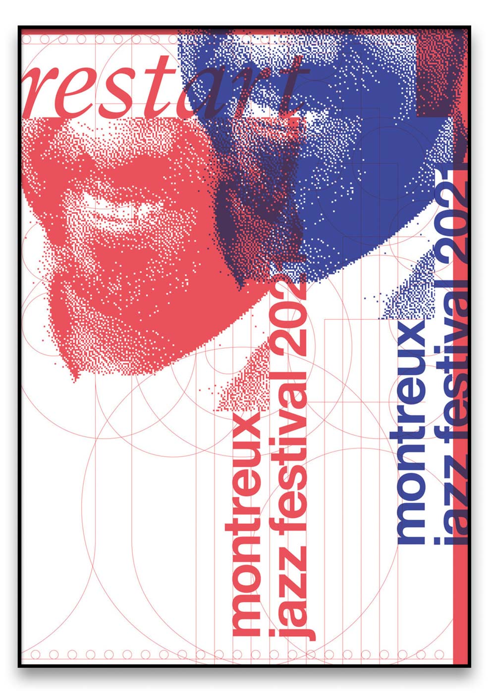 Ein Plakat für das Montreux Jazz Festival.