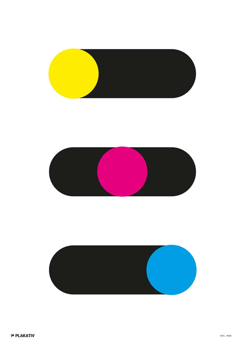 Eine Gruppe von Opal002 mit einem gelben und blauen Kreis und einem innovativen Design.